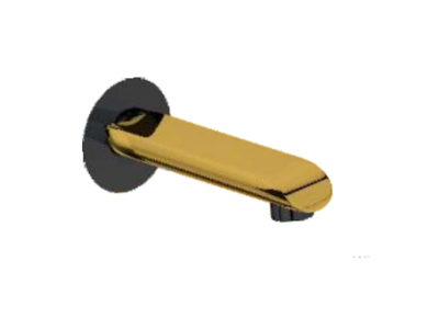 KCI KUDOZE GOLD bath tub spout with brass flange KDZFG-23