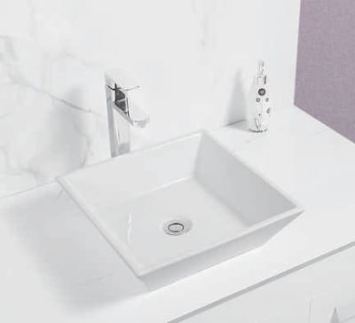 SAFFRON IVORY TABLE TOP ART BASIN SF-9562