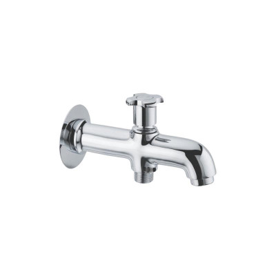 KCI Optra Bath Tub Button Spout With Brass Flange OPT-24