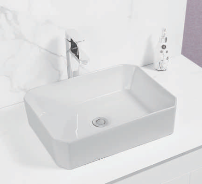 SAFFRON WHITE TABLE TOP ART BASIN SF-9412