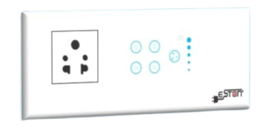 ESTON 4 SWICH 1 SOCKET 1 FAN REGULATOR (6 MODULE )