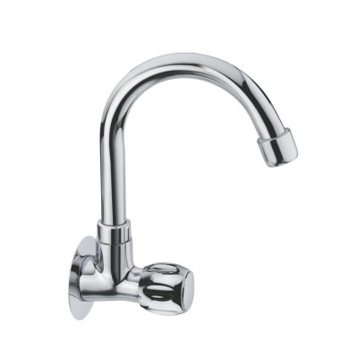 KCI MEDIUM GLOB sink cock extended swinging spout with flange MDG-09