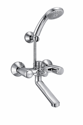 Jaquar Continental Prime Wall Mixer with Provision for Overhead Shower with 115mm Long Bend Pipe On Upper Side, Connecting Legs & Wall Flanges COP-273PM