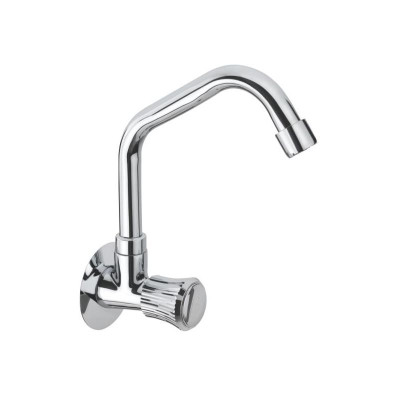 KCI MEDIUM CRYSTAL sink cock extended swinging spout with flange MCR-09-F