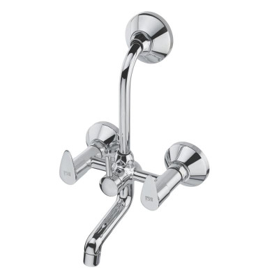 KCI Spice 2 IN 1 Wall Mixer With Brass Bend & Leg Set Tik Tik OPT-12