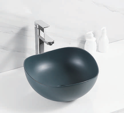 Evaan matt green table top art basin SF 9316-1