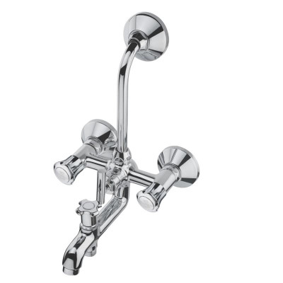 KCI MEDIUM NECTOR 3 in 1 wall mixer with brass bend & leg set MNCT-14