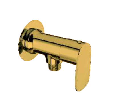 KCI CLICK GOLD angle cock with brass flange CLKG-19