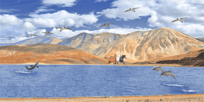 Livolla Mountain poseter art 54 600 x 1200MM