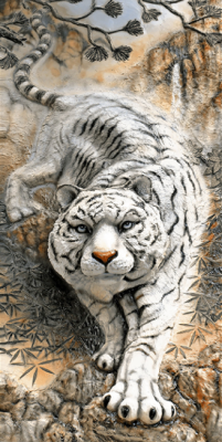 Livolla Matt tiger poseter art 72 600 x 1200MM