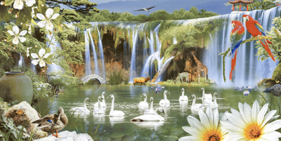 Livolla Beautiful natural poseter art 76  600 x 1200MM