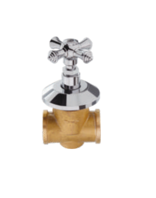 KCI New Corsa H.T. Medium Flush Cock With Brass Exposed Parts NCR-19-V