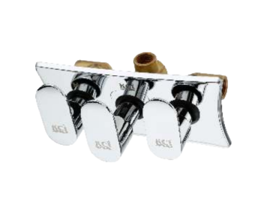 KCI CLICK 4 way diverten with brass exposed parts CLK-22