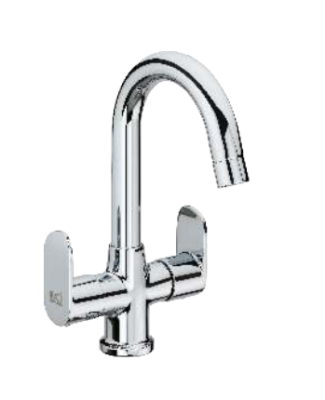 KCI CLICK center hole basin mixer with brass stud CLK-16