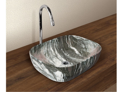 VIDA BREEZA D1 MARBLE PRINT TABLE TOP ART BASIN