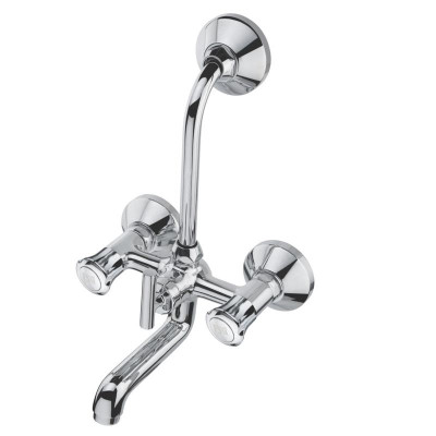 KCI MEDIUM NECTOR 2 in 1 wall mixer with brass bend & leg set  MNCT-12