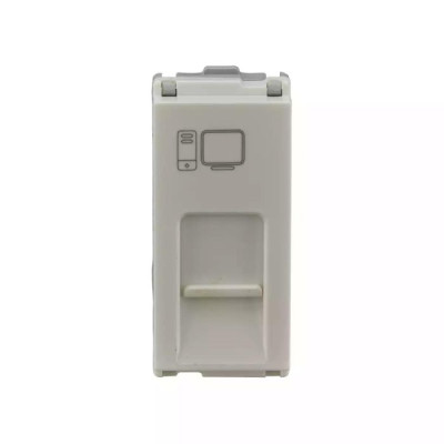 L&T entice Data Sockets RJ 45 Cat 6 Socket with Shutter