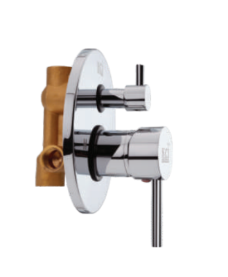 KCI CRUZE  single lever medium flow diverten with brass exposed parts CRZ-28