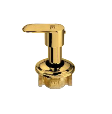 KCI CLICK GOLD concealed stop cock with brass exposed parts CLKG-06