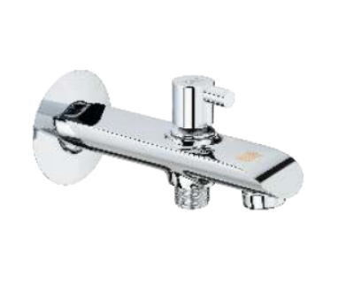 KCI COMPASS bath tub button spout with brass flange CMP-24