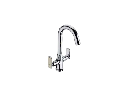 KCI KUDOZE center hole basin mixer with brass stud KDZ-16