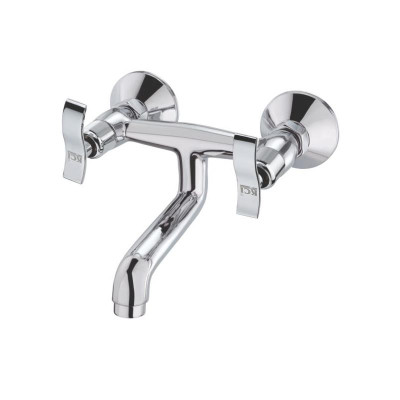 KCI QUEEN non telephonic wall mixer with brass leg set QEN-15