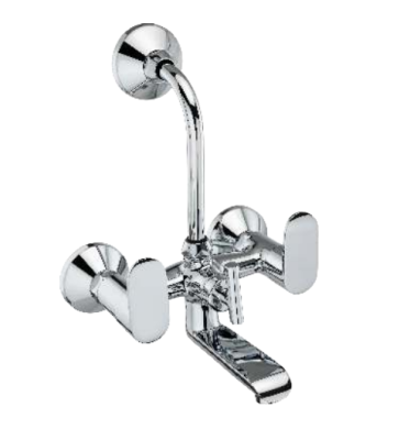 KCI CLICK  2 in 1 wall mixer with brass  crutch & leg set CLK-13
