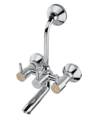 KCI Kingdom Cocktail 2 IN 1 Wall Mixer With Brass Crutch & Leg Set KDC-13