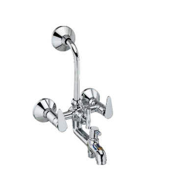 KCI Kodak 3 IN 1 Wall Mixer With Brass Bend & Leg Set KDK-14