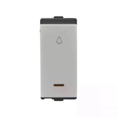 L&T englaze Bell Push 10A with Indicator 1/2M