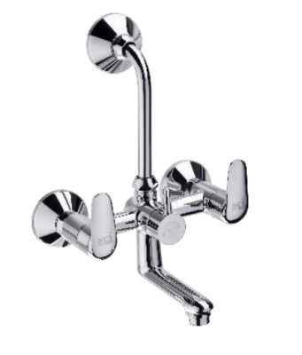 KCI COMPASS 2 in 1 wall mixer with brass  crutch & leg set CMP-13