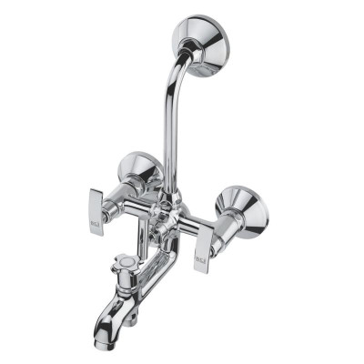 KCI NEW RADHE 3 in 1 wall mixer with brass bend & leg set NRD-14