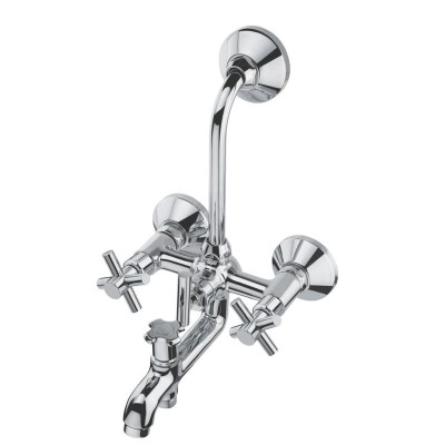 KCI KRISH 3 in 1 wall mixer with brass bend & leg set KRS-14