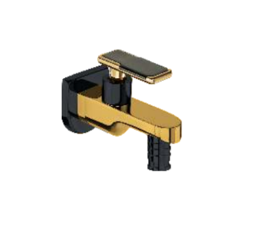 KCI KUDOZE GOLD washing machine cock with brass flange KDZFG-25