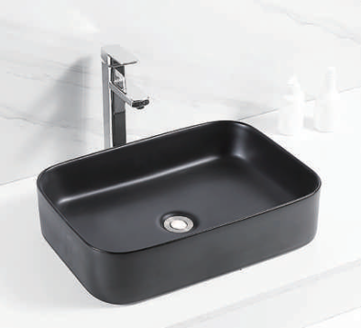 Evaan matt black table top art basin SF 9314-1