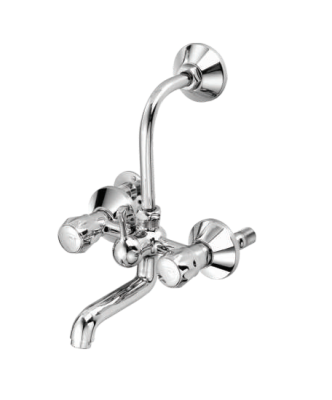 KCI LIGHT CONTY 2 in 1 wall mixer with brass cructh & leg set LCT-13