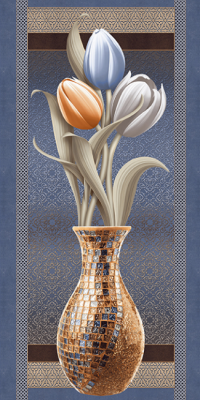 Livolla Flower pot art frame 03 600 x 1200MM