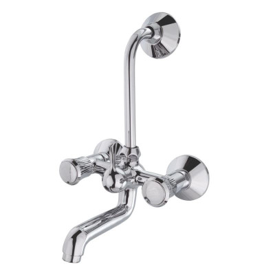 KCI LIGHT CRYSTAL 2 in 1 wall mixer with brass bend & leg set CRL-12