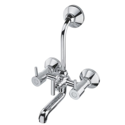 KCI flota 2 in 1 wall mixer with brass crutch & leg set FT-13