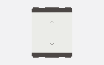 Norisys Cube Palm Switch 16A One-way Single Pole 2 Module C5260 01