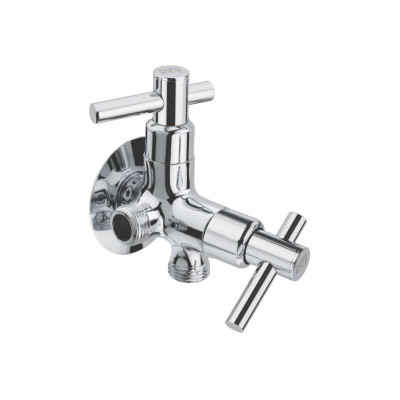 KCI Krishna 2 IN 1 Angle Cock With Brass Flange KSN-18