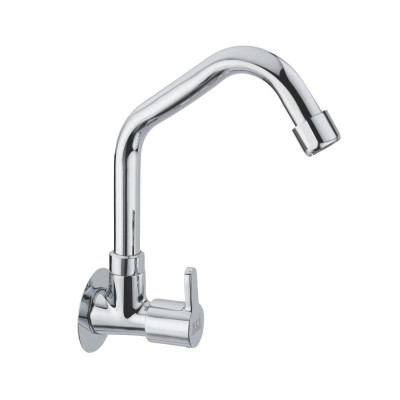 KCI fusion sink cock extended swinging spout with flange FSN-09-F