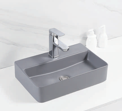 Evaan matt dark grey table top art basin SF 9315-1