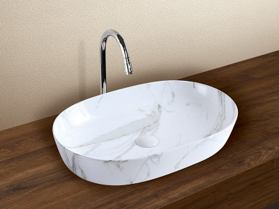 VIDA WAGEN D7 MARBLE PRINT TABLE TOP ART BASIN