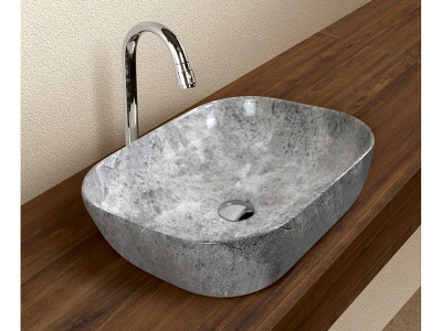 VIDA BREEZA D17 MARBLE PRINT TABLE TOP ART BASIN