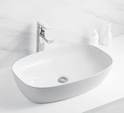 SAFFRON WHITE TABLE TOP ART BASIN SF-9417B