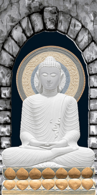 Livolla Morden ceramic budhha poseter art 42 600 x 1200MM