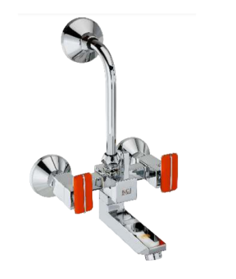 KCI Koolor 2 IN 1 Wall Mixer With Brass Crutch & Leg Set KLR-13