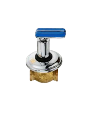 KCI flota koolor concealed stop cock with brass exposed parts 15mm FTK-05