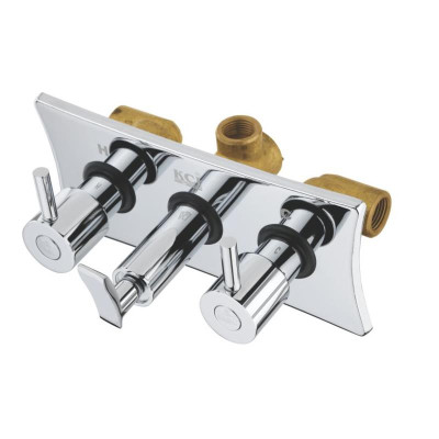 KCI flota 4 way diverter with brass exposed parts FT-22